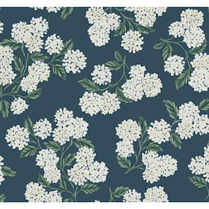 Hydrangea Unpasted Wallpaper (Covers 60.75 sq. ft.)