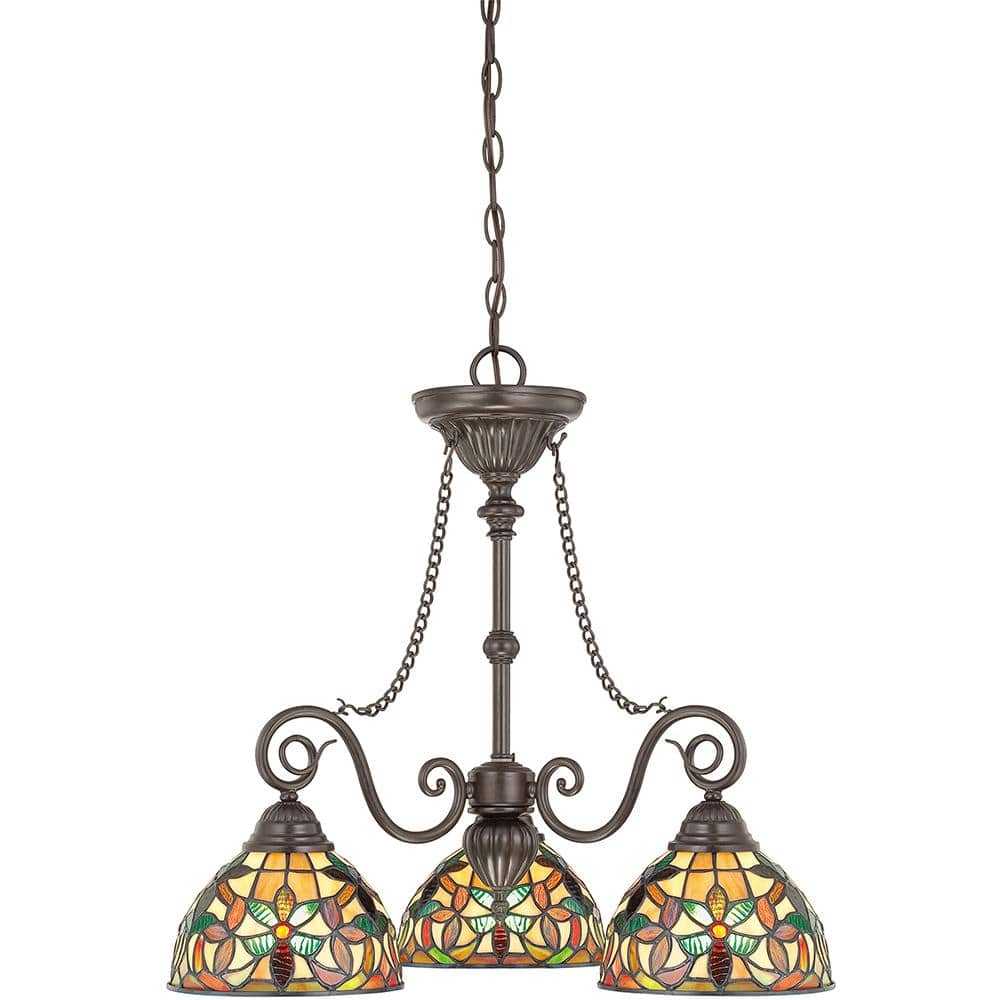 Quoizel Kami 3-Light Vintage Bronze Chandelier TFKM5103VB - The Home Depot