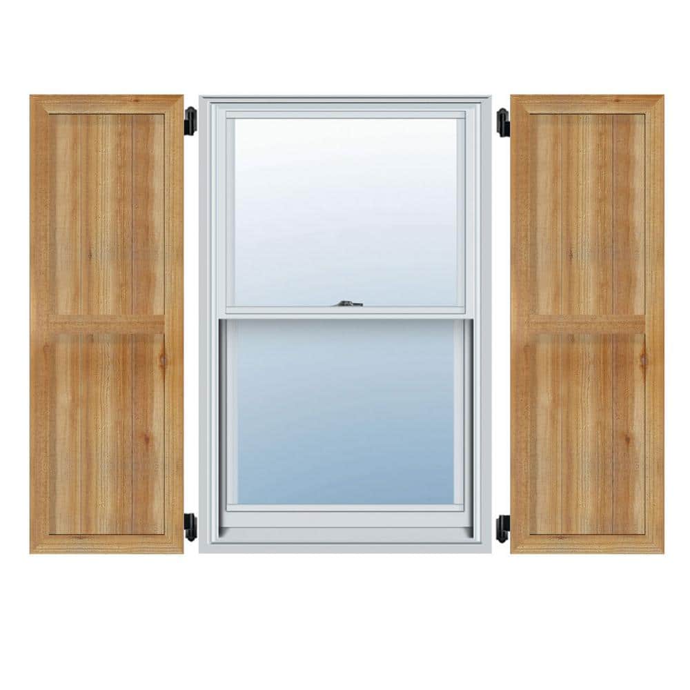 32-1/4 in. X 58 in.Timbercraft Rustic Wood Six 5-3/8 in.Framed Board and Batten Shutters Rough Sawn Cedar (Per Pair) price history on PriceWatchPro