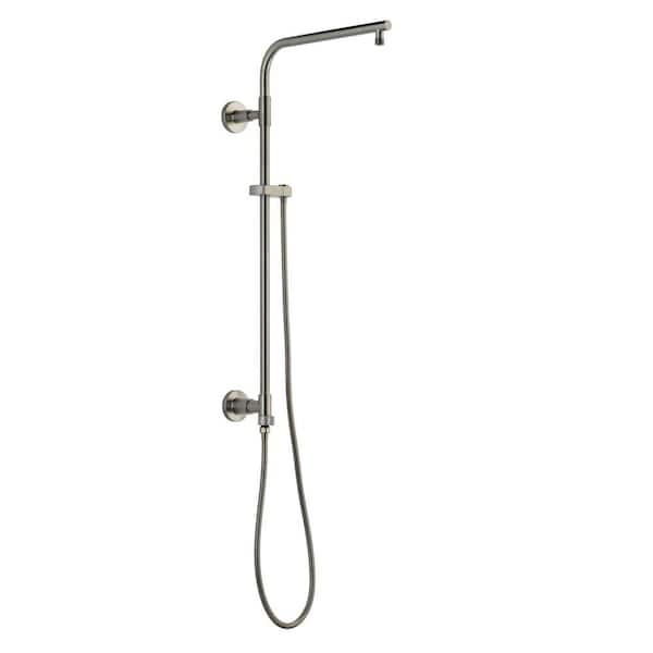 Delta Emerge Round Contemporary 26 in. Column Shower Bar in Lumicoat Stainless