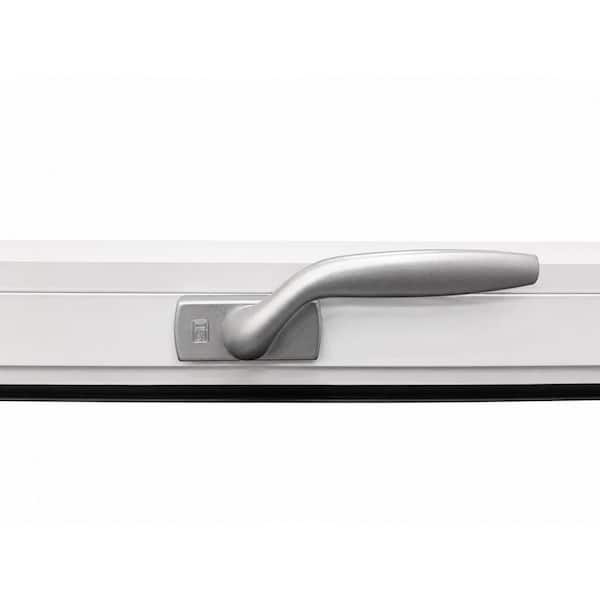 TEZA DOORS Teza 59.5 in. x 35.5 in. White Aluminum Low-E Double