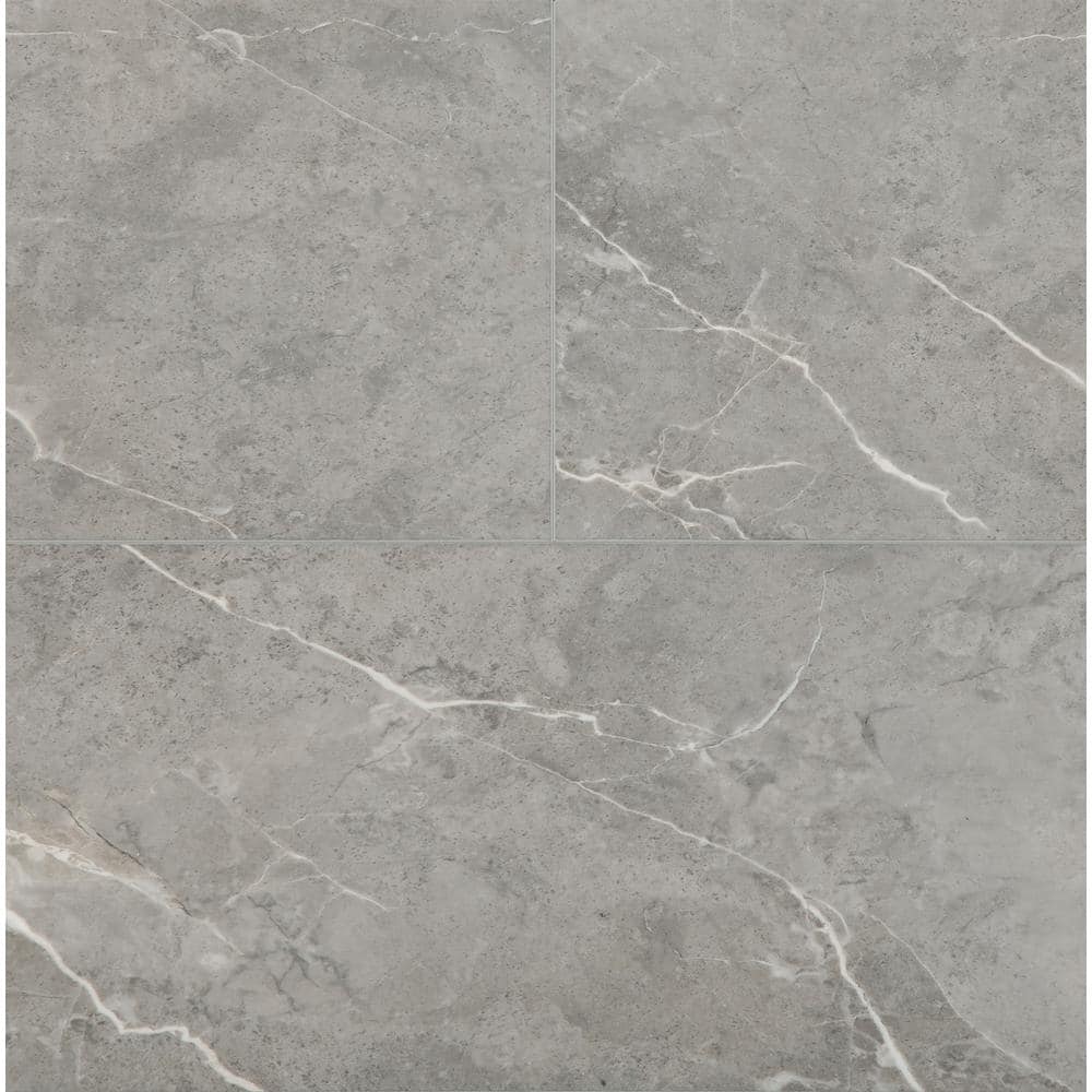 Islander Milan Marble 12 in. W x 24 in. L Waterproof Floating Vinyl