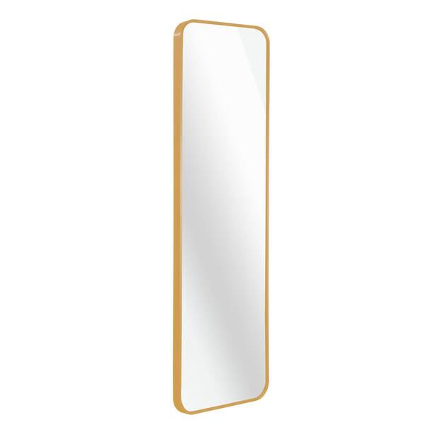 Unbranded 14 in. W x 47 in. H Rectangular Framed Wall Bathroom Vanity Mirror in Gold
