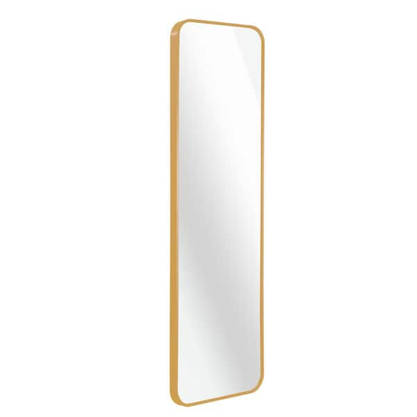 Whatseaso 14 in. W x 50 in. H Rectangular Plastic Framed Wall Bathroom  Vanity Mirror in Gold MLM-110506547 - The Home Depot