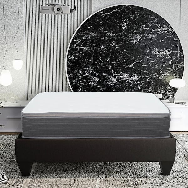 Equilibria 10 in. Medium Memory Foam & Pocket Spring Hybrid Bed in a Box Mattress, Twin XL