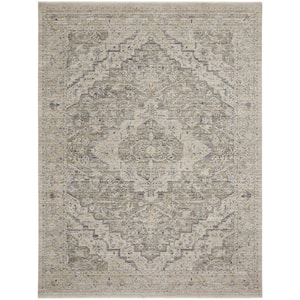 Nyle Ivory Taupe 10 ft. x 14 ft. Vintage Persian Area Rug
