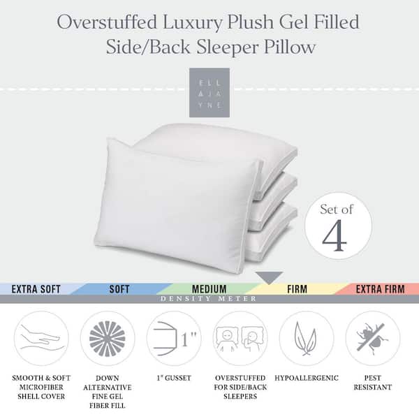 Pillows King Size Set of 2, Luxury Soft King Size Pillows, Hotel Collection  Bed Pillows for Sleeping, Down Alternative Filling Breathable Pillow, Gel