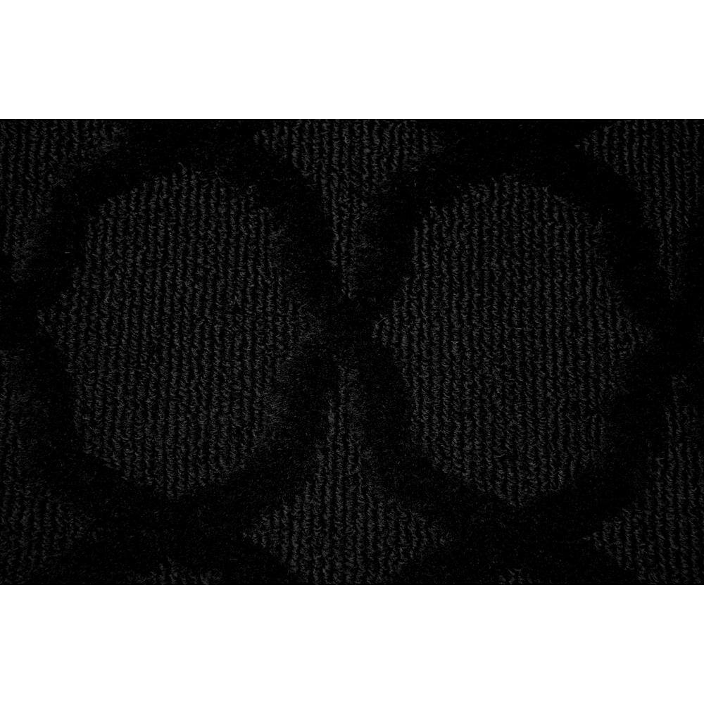 Trellis Charm Black Synthetic 5' x 7' Tufted Area Rug