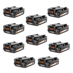 $349, Was $695, 50% Off! RIDGID 18V 2.0 Ah Compact Lithium-Ion Battery (10-Pack) dealfomo