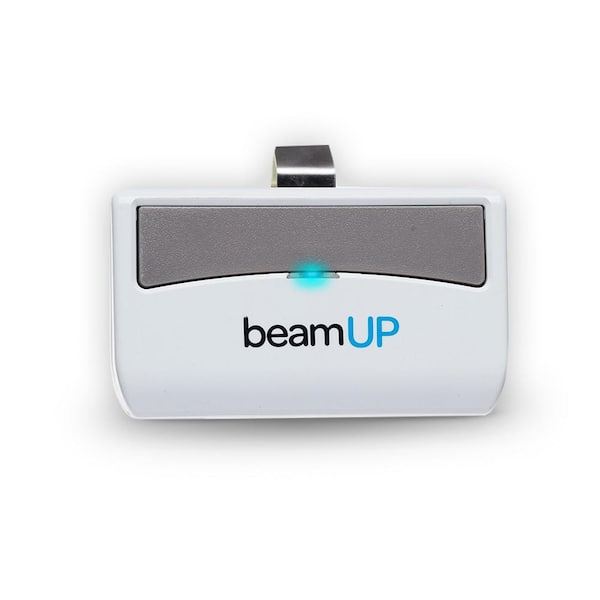 BeamUP 1-Button Remote Control Garage Door Opener Clicker R1BU White