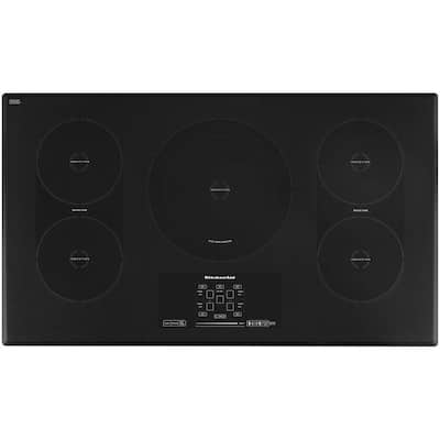 Architect Series II 36 in. Smooth Surface Induction Cooktop in Black with 5 Elements Including Bridge and Dual Elements