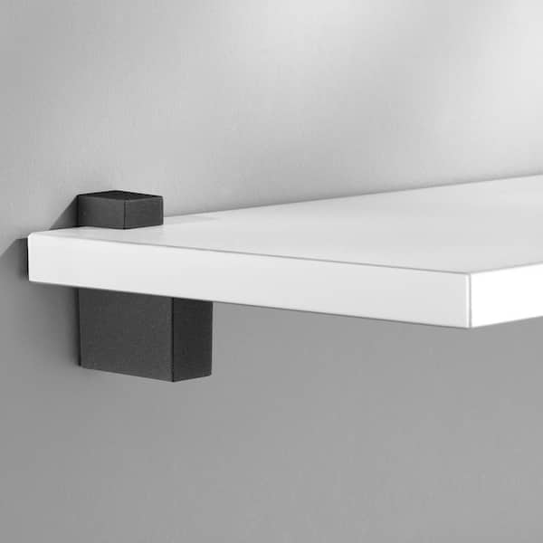 CUADRO 0.2 in.-0.79 in. Black Adjustable Shelf Bracket (2-Pack)