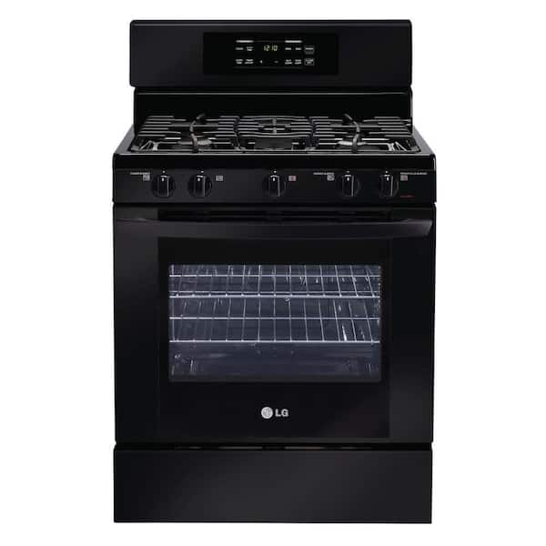 LG 5.4 cu. ft. Freestanding Gas Range with Self-Cleaning in Black