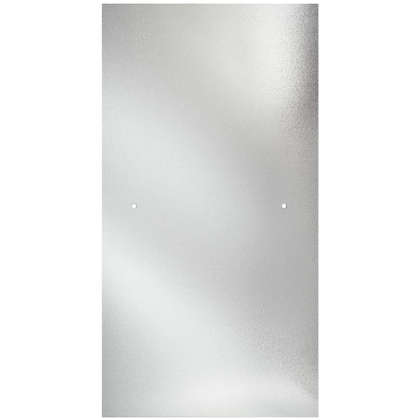 Unbranded - 24 in. x 64 in. Framed Pivot Shower Door Kit in Silver with Pebbled Glass