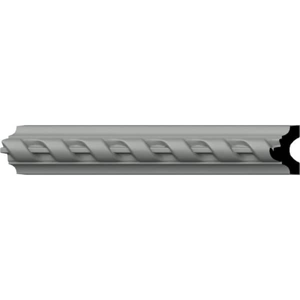 Ekena Millwork SAMPLE - 1 in. x 12 in. x 1-5/8 in. Polyurethane Valeriano Ribbon Panel Moulding