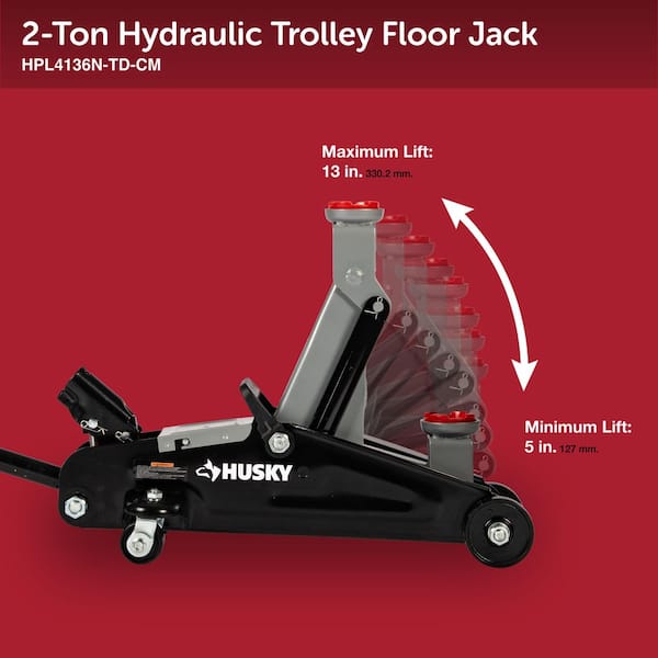Husky 2 Ton Trolley Jack HPL4136N-TD-CM - The Home Depot