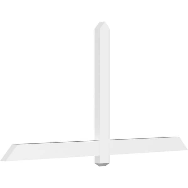 Ekena Millwork Eugene 72 in. W x 36 in. H x 2 in. D Signature Polyurethane Bracket