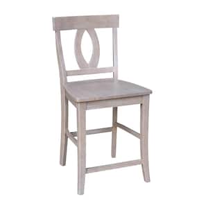 Verona 24 in. Weathered Taupe Gray Bar Stool
