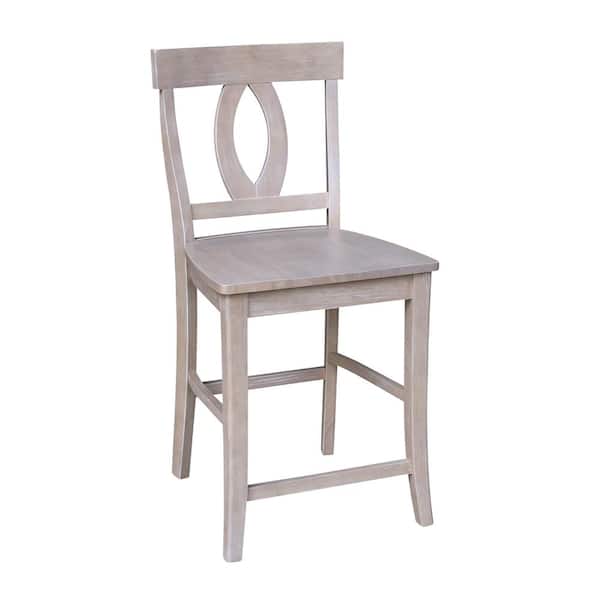 International Concepts Verona 24 in. Weathered Taupe Gray Bar Stool