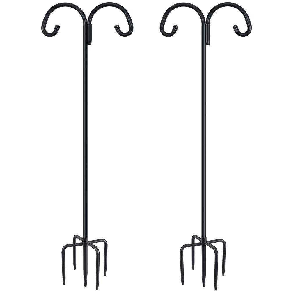 92 in. Black Metal Double Shepherd Hook (2-Pack) price history on PriceWatchPro