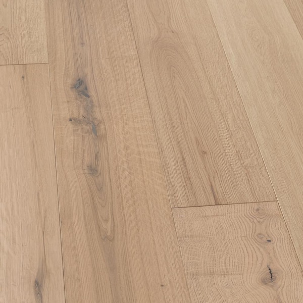 Malibu Wide Plank Point Lobos French Oak 9/16 in. T x 7.5 in. W Tongue & Groove Wirebrushed Engineered Hardwood Flooring(23.3 sq.ft./case)