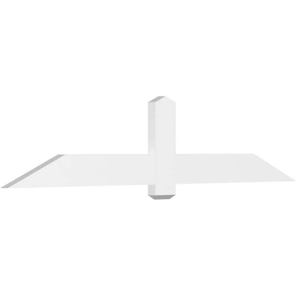Ekena Millwork Eugene 84 in. W x 17.5 in. H x 2 in. D Signature Polyurethane Bracket