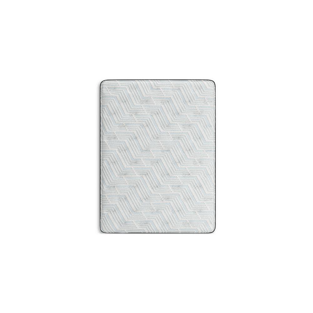 Queen Size Blue and Gray Gel Memory Foam Innerspring Mattress