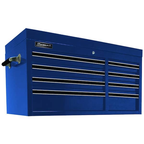 Homak Professional 41 in. 8-Drawer Top Chest, Blue