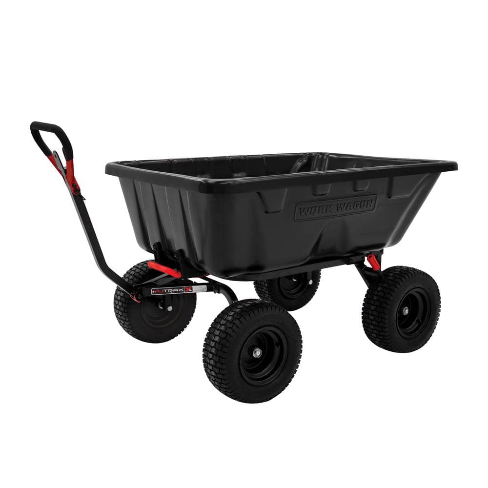 Work Wagon 16 cu. ft. Towable Poly Cart, 1800 Pound Capacity, Easy Dump Feature, Hybrid Handle, WW16P price history on PriceWatchPro