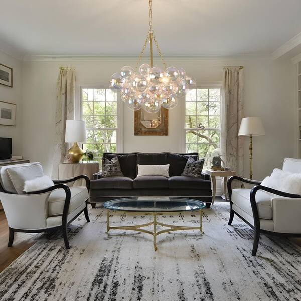 GoYeel Bublume 6-Light Mid-Century Gold Adjustable Bubble