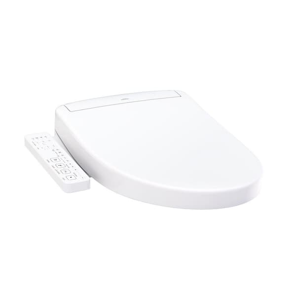 S2 Washlet Electric Heated Bidet Seat for Elongated Toilet in Cotton White
