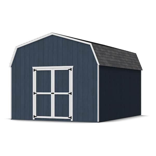 Value Gambrel 12 ft. x 16 ft. Outdoor Wood Storage Shed Precut Kit with 6 ft. Sidewalls (192 sq. ft.)