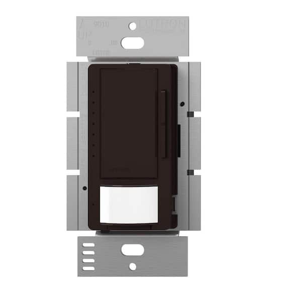 Lutron Maestro LED+ Vacancy-Only Sensor/Dimmer Switch, 150W LED, Single Pole/Multi-Location, Brown (MSCL-VP153M-BR)