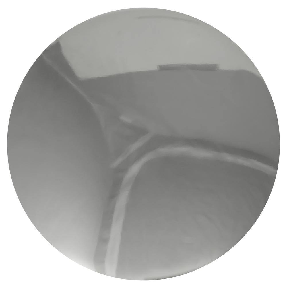 Polished Nickel Round Cabinet Knob with Mounting Hardware