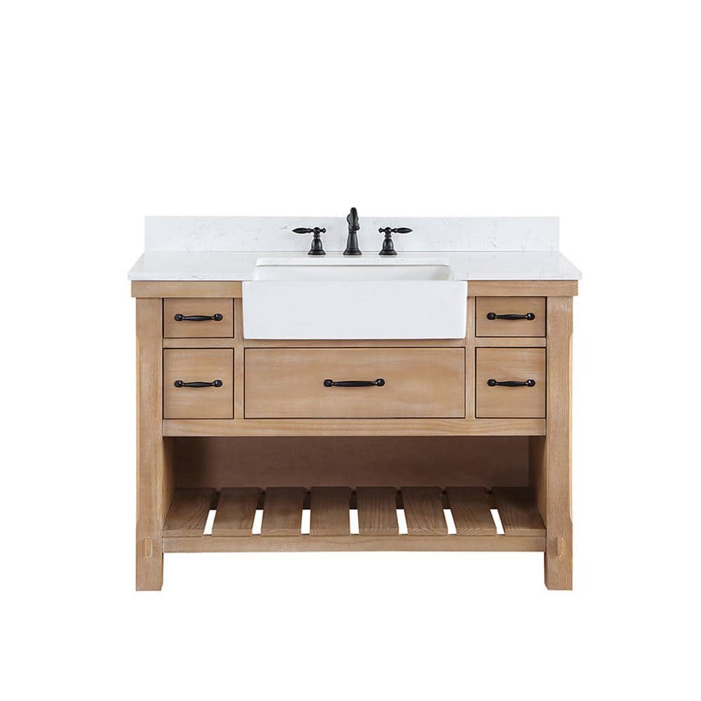 ROSWELL Villareal 48 in.W x 22 in.D x 34 in.H Single Farmhouse Bath