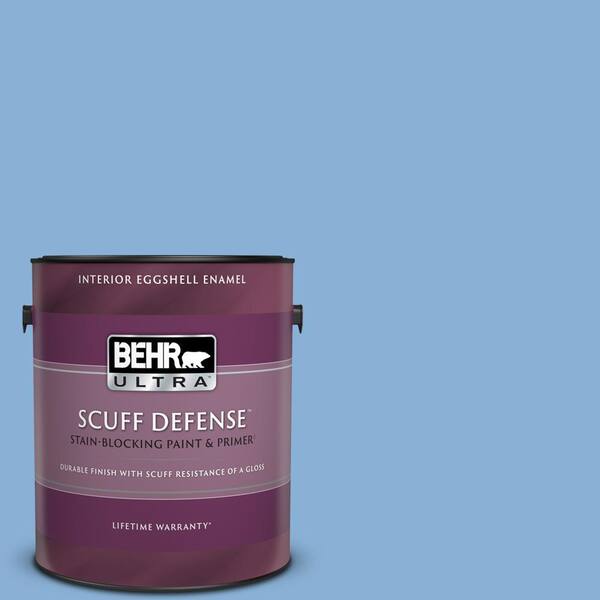 BEHR ULTRA 1 gal. #PPU15-12 Bluebird Extra Durable Eggshell Enamel Interior Paint & Primer