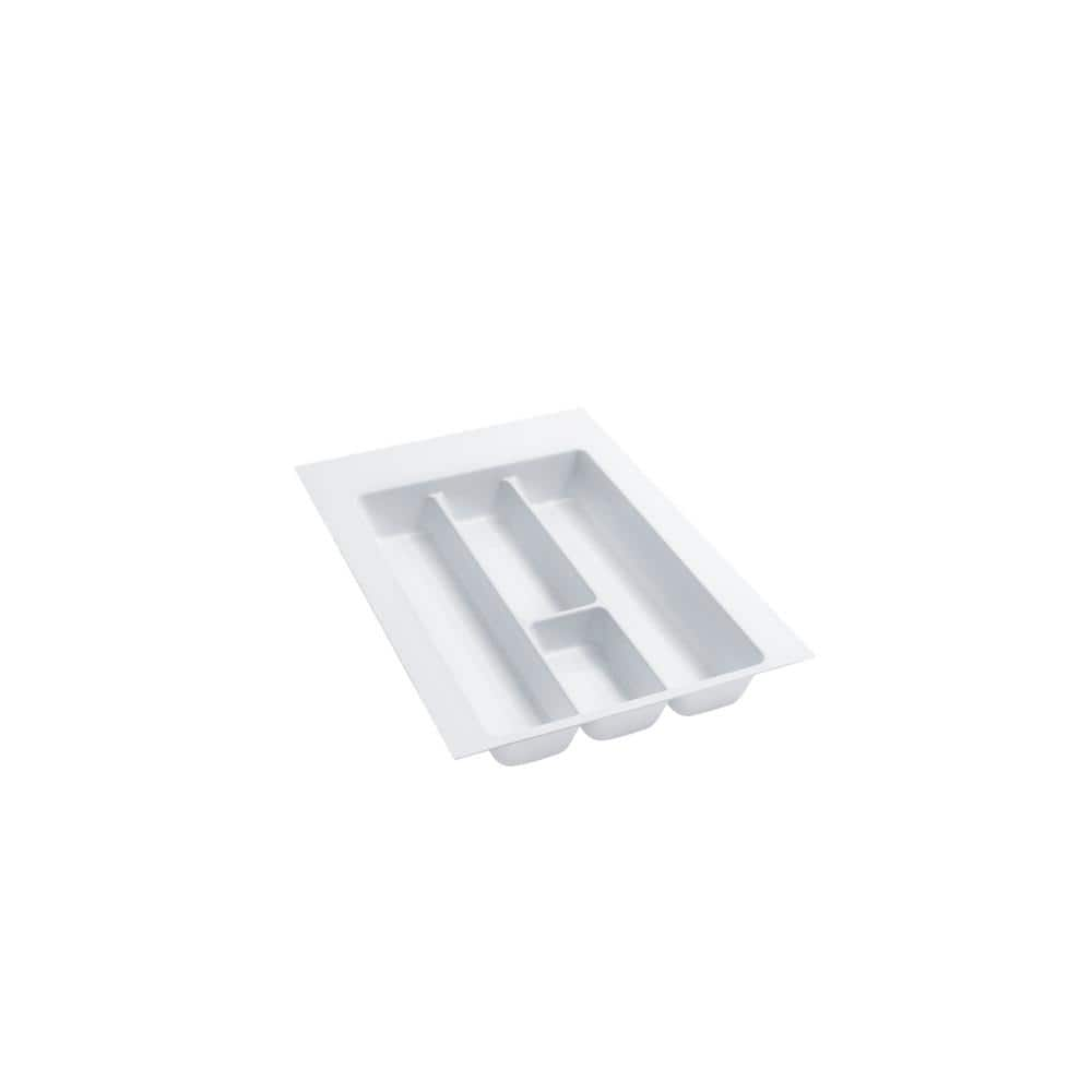 Rev-A-Shelf 2.375 in. H x 14.25 in. W x 21.25 in. D Medium White Utility Tray Drawer Insert