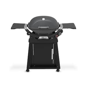 Q 2800N+ 2-Burner Liquid Propane Grill in Grey with Stand