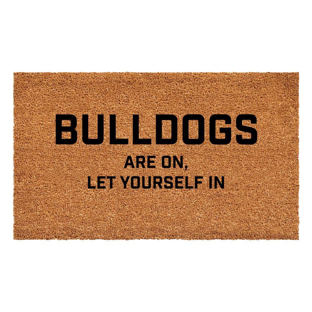 "Bulldogs are on let yourself in Doormat 24"" x 36""" price history on PriceWatchPro