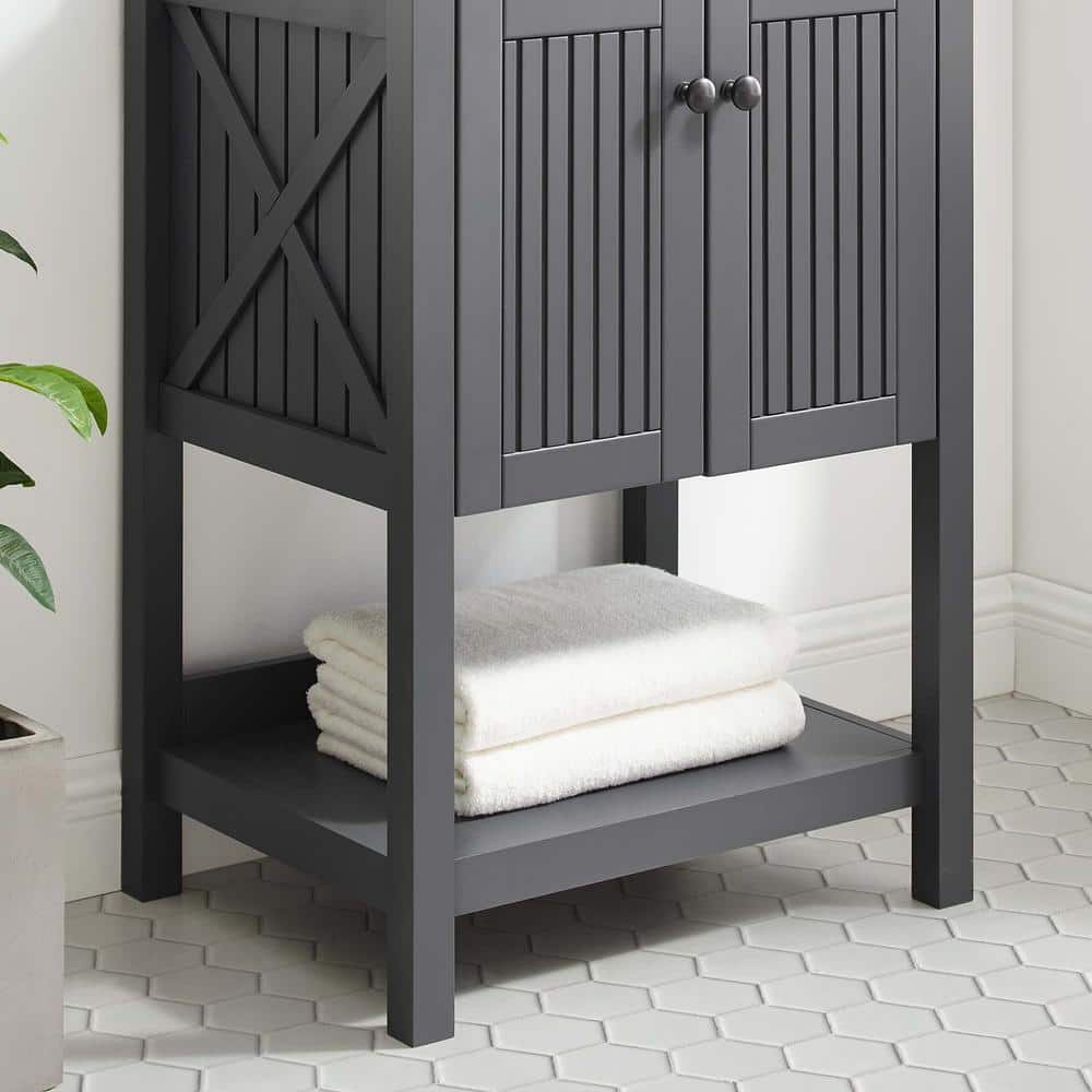 Steam 23 in. Bathroom Vanity Cabinet (Sink Basin Not Included) in Gray price history on PriceWatchPro