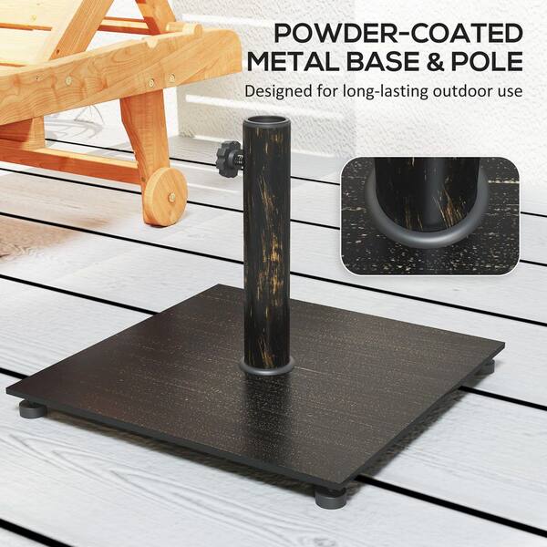 flat patio umbrella base with adustable pole AKZ PLUS 10x13' Cantilever This umbrella base is designed for outdoor use Grand patio Balcony Umbrella, JENA
