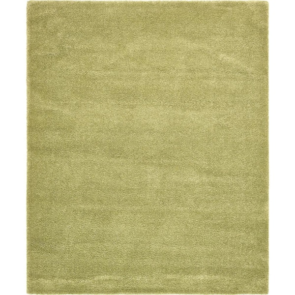 Unique Loom Solo Calabasas Light Green 8' 0 x 10' 0 Area Rug