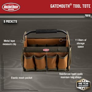 12 in. Open Top Tool Tote Bag