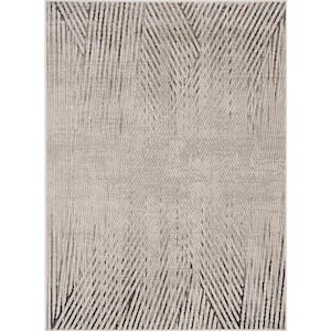 Inspire Parker Ivory/Grey 3 ft. X 5 ft. Accent Rug
