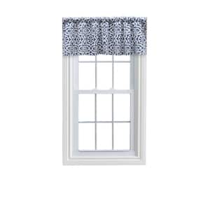 Athens 16 in. L Cotton Tailored Valance in Navy