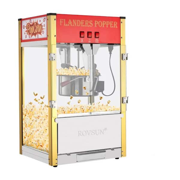 1400W 120V 12oz Red Hot Air Popcorn Machine