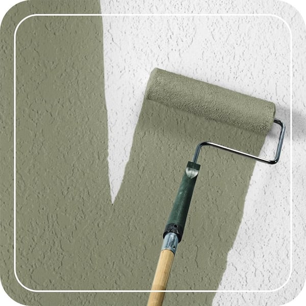 1 gal. #PFC-39 Moss Covered Flat Interior/Exterior Masonry, Stucco and Brick Paint