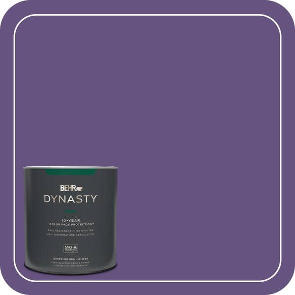 BEHR DYNASTY 1 qt. Home Decorators Collection #HDC-MD-25 Virtual Violet Semi-Gloss Exterior Stain-Blocking Paint & Primer