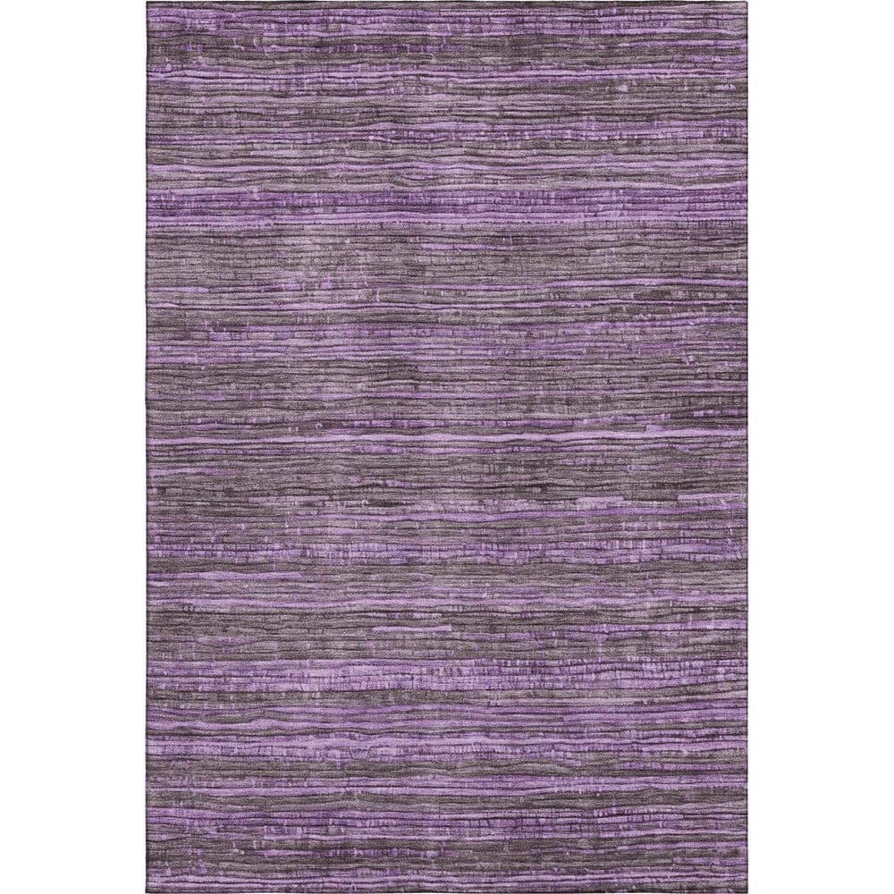 Mayfield Premium Machine Washable Abstract AMF1846 Purple 5 ft. x 7 ft. 6 in. Area Rug price history on PriceWatchPro