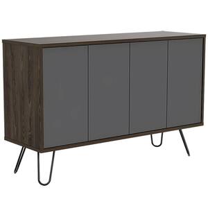 Aster 46 in Brown Laminate Rectangle Composite Side Board Console Table